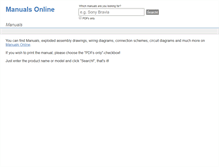 Tablet Screenshot of manuals-online.net